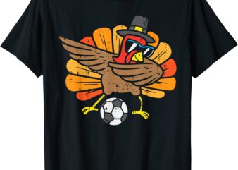 turkey dab soccer football thanksgiving dance boys girls t shirt men