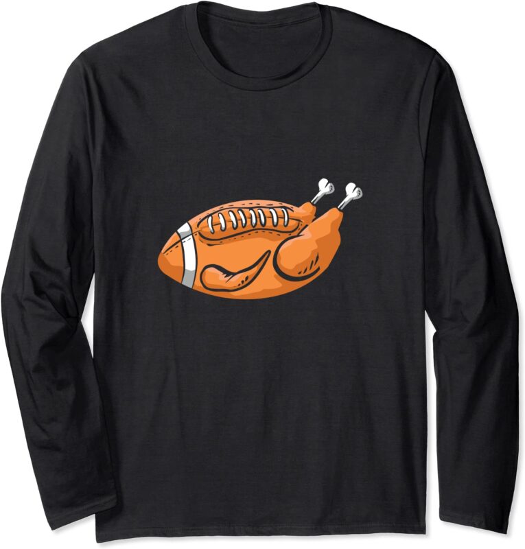 turkey football funny thanksgiving dinner family men graphic long sleeve t shirt unisex