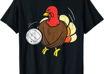 turkey volleyball funny thanksgiving sport player women girl t shirt men