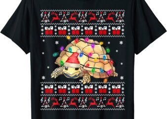turtle ugly christmas sweater xmas lights family matching t shirt men