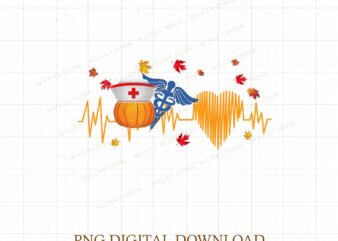 Nurse Fall png, Halloween Nurse png, Pumpkin Nurse png, Nursing png, Fall Gifts for Nurse, Halloween Party Nurse Gift