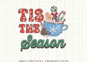 Tis The Season Christmas Sublimation, Cute Winter Png, Christmas Png, Christmas Party Png, Christmas Png File, Gnome Coffee Design