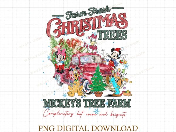 Tree farm mouse & friends christmas png, merry christmas png, christmas vibes png, family christmas png, family vacation christmas,xmas png t shirt designs for sale