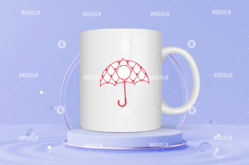 Umbrella Monogram SVG Bundle