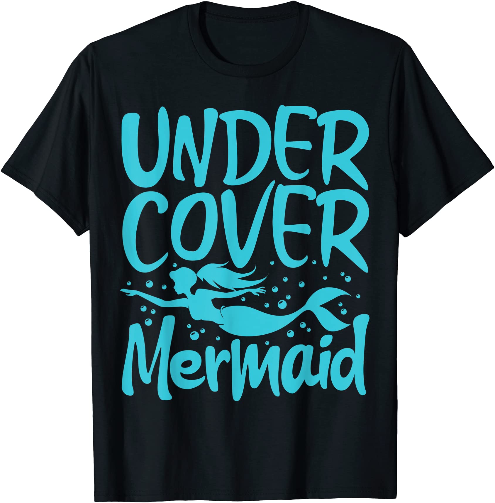 undercover mermaid security fun squad swimming fun beach t shirt men ...