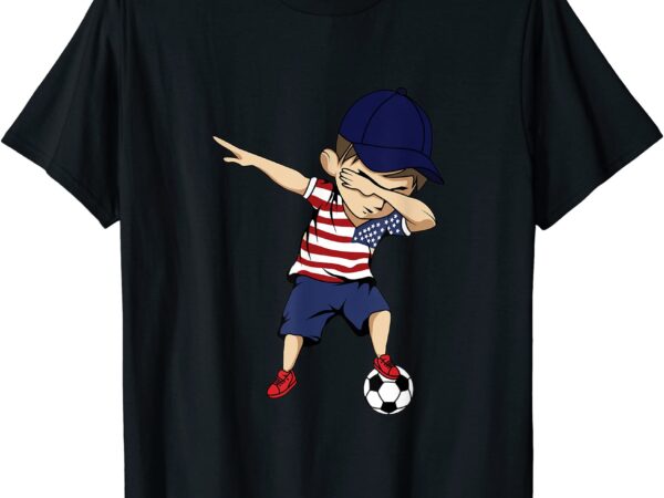United states dabbing soccer boy shirt usa t shirt men