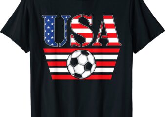 usa soccer american flag cool football team jersey sport fan t shirt men