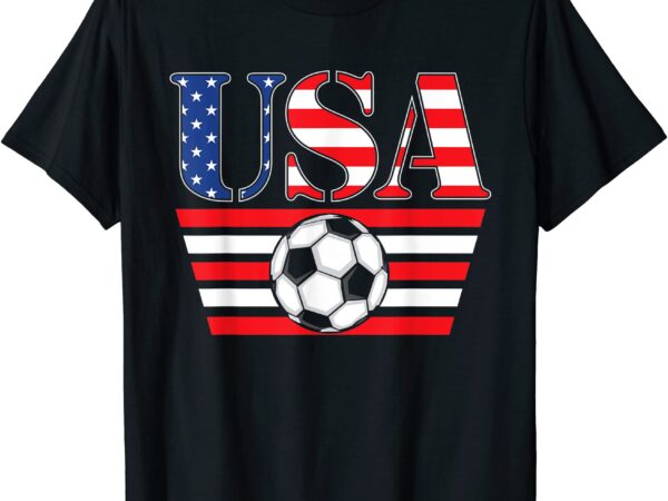 Usa soccer american flag cool football team jersey sport fan t shirt men