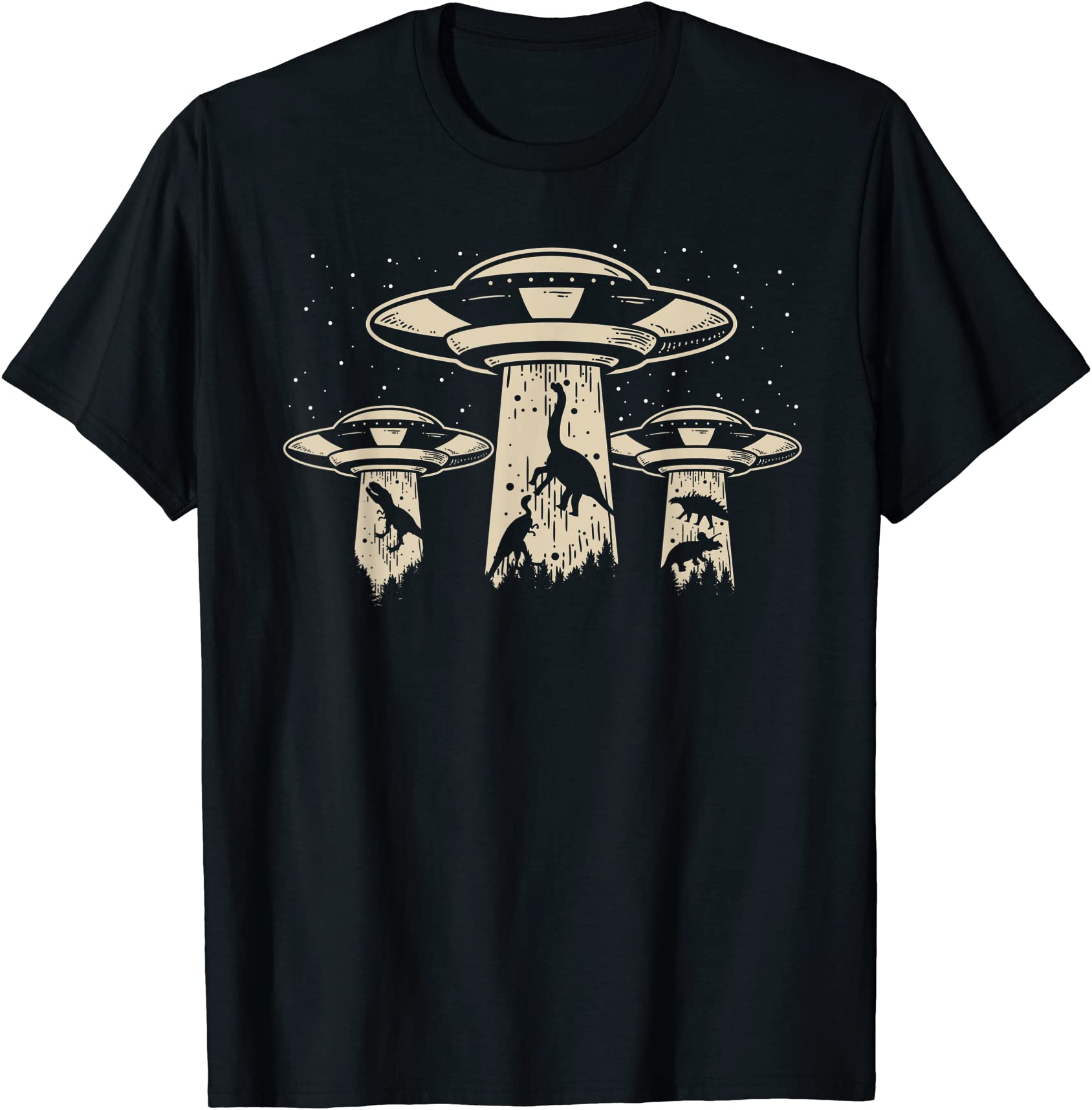 vintage dinosaur alien abduction funny alien t shirt men - Buy t-shirt ...