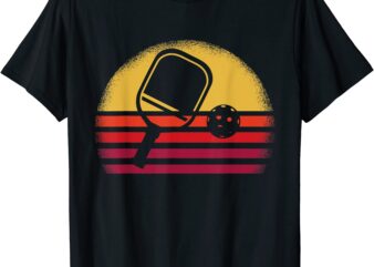 vintage retro pickleball t shirt men