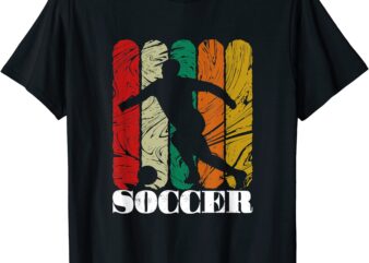 vintage soccer design for soccer players amp soccer fans t shirt men