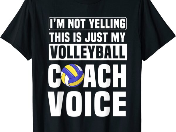 Volleyball coach voice team player instructor sports teacher t shirt men