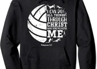 volleyball gifts teen girls coach team women players christ pullover hoodie unisex