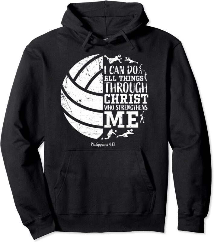 volleyball gifts teen girls coach team women players christ pullover hoodie unisex