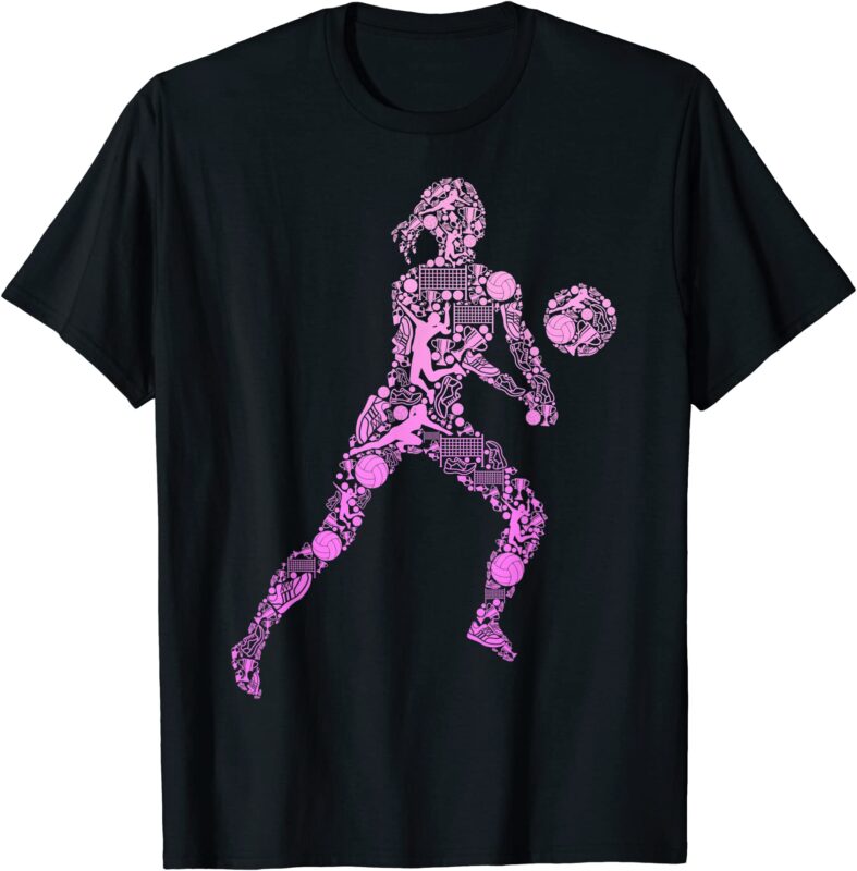 volleyball girl women youth player t shirt men