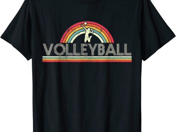 Volleyball vintage beach volleyball player gift t shirt men