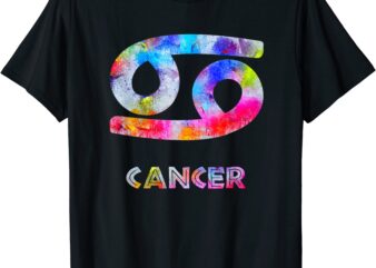 watercolor art cancer zodiac sign symbol sideways 69 t shirt men