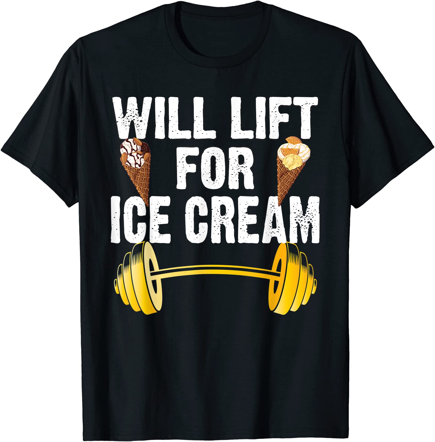will lift for ice cream funny weightlifting t shirt men - Buy t-shirt ...