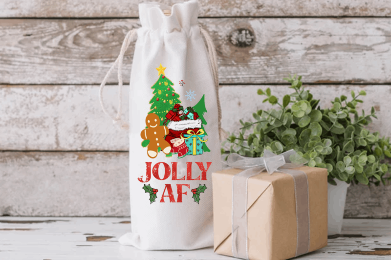 Christmas Wine Bag Sublimation Bundle