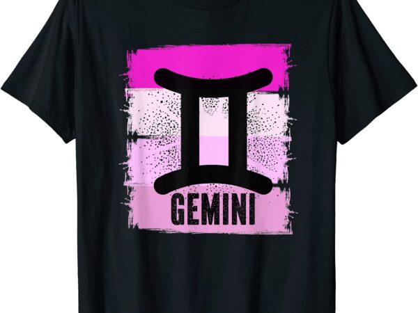Women zodiac gemini june birthday born in may astrology sign t shirt men
