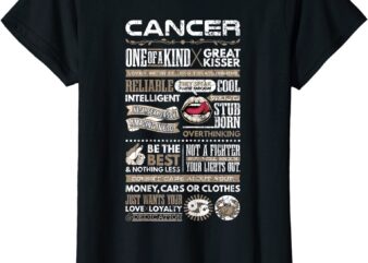 womens cancer facts funny zodiac sign graphic t shirt women