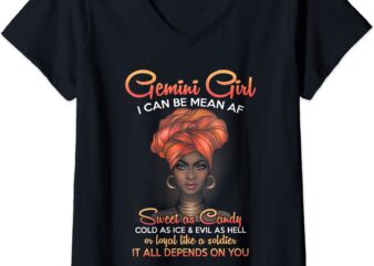 womens gemini queens are born in may 21 june 21 t shirt v neck t shirt women