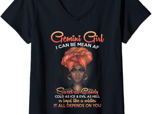 Womens gemini queens are born in may 21 june 21 t shirt v neck t shirt women