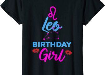 womens leo birthday girl zodiac t shirt women