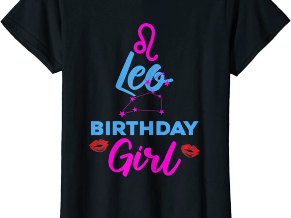 Womens leo birthday girl zodiac t shirt women