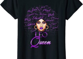 womens leo girl womens purple afro queen black zodiac birthday t shirt women