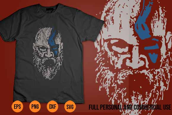 God Of War Ragnarok Shirt Design Art Kratos Unisex svg png God of war ...