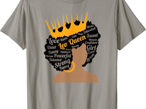 Zodiac august birthday gift black leo queen july birthday t shirt men