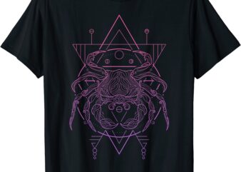 zodiac geometry cancer astrological sign symbol astrology t shirt men