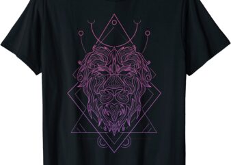 zodiac geometry leo astrological sign symbol astrology t shirt men