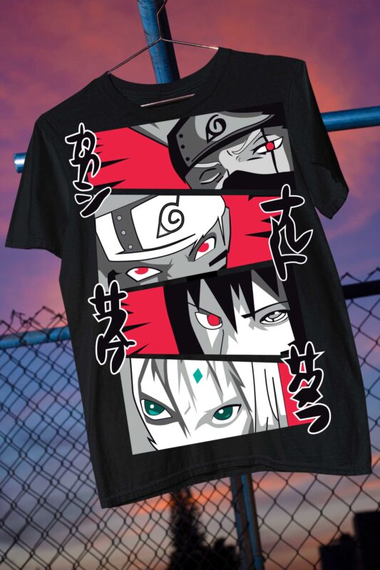 Anime T Shirt Design Bundle Anime Artwork StreetWear Best Selling