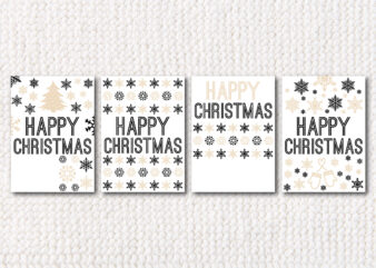 Happy Christmas Card SVG Bundle graphic t shirt