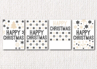 Happy Christmas Card SVG Bundle