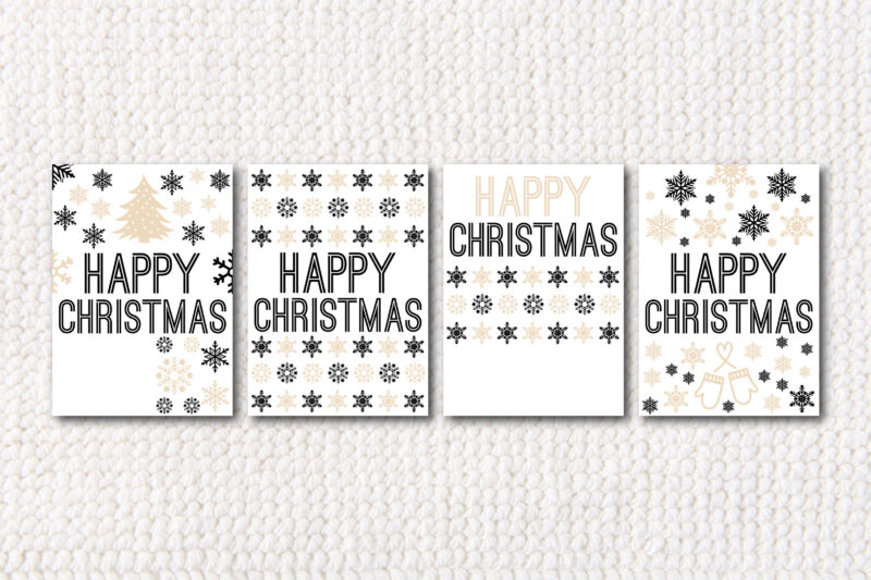 Happy Christmas Card SVG Bundle