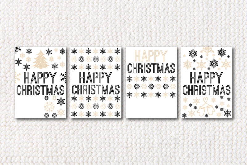 Happy Christmas Card SVG Bundle