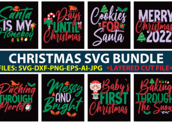 Christmas SVG Bundle t shirt vector file