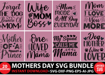 Mother’s day SVG Bundle,Mom Svg Bundle, Hand Lettered Svg, Mother’s Day Svg Bundle, Svg Files for Cricut, Shirts, Digital Cut Files,Svg Cutting Files,Commercial Use,Mom Life Svg Bundle, Mom svg Bundle,