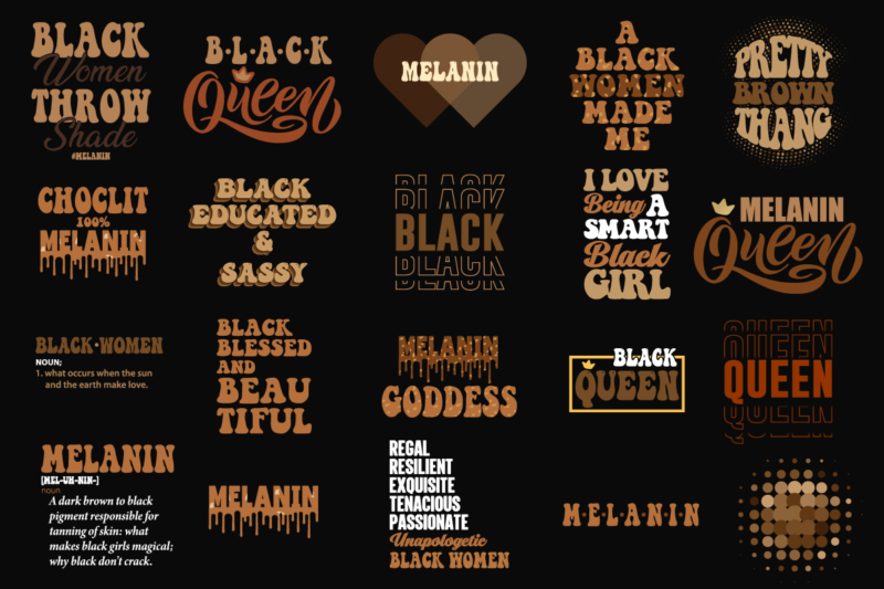 Melanin t shirt design bundle, African american melanin t shirt design bundle, Black history melanin t shirt design bundle, African melanin t shirt design bundle