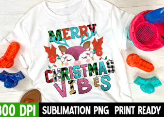 Merry Christmas Vibes Sublimation PNG ,Merry Christmas Vibes Sublimation PNG T-Shirt Design , What you will get in this design file. Sublimation 300 DPI High Resoulation DIGITAL DOWNLOAD ONLY. One.