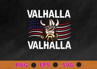 Until Valhalla Viking US Flag Vintage Shirt-Til Valhalla T-Shirt design svg, Valhalla Viking US Flag png, Norse Mythology, Valkyrie, Valhalla, Viking, Raven Nordic