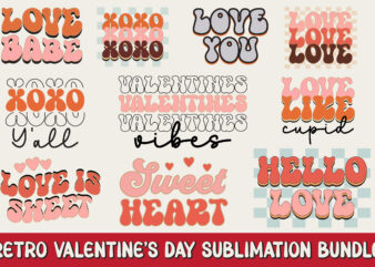 Retro Valentine s Day Sublimation Bundle t shirt design online