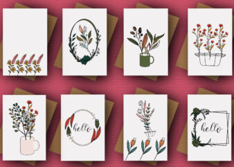 Flowers Card, Flowers illustrations t shirt graphic design