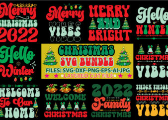 Christmas SVG Bundle t shirt vector file