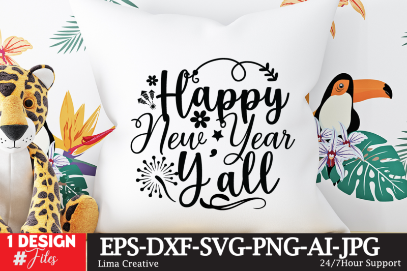 Happy New Year Y’all T-shirt Design,Happy New Year 2023 SVG Bundle, New Year SVGHappy New Year 2023 SVG Bundle, New Year SVG, New Year Outfit svg, New Year quotes svg,
