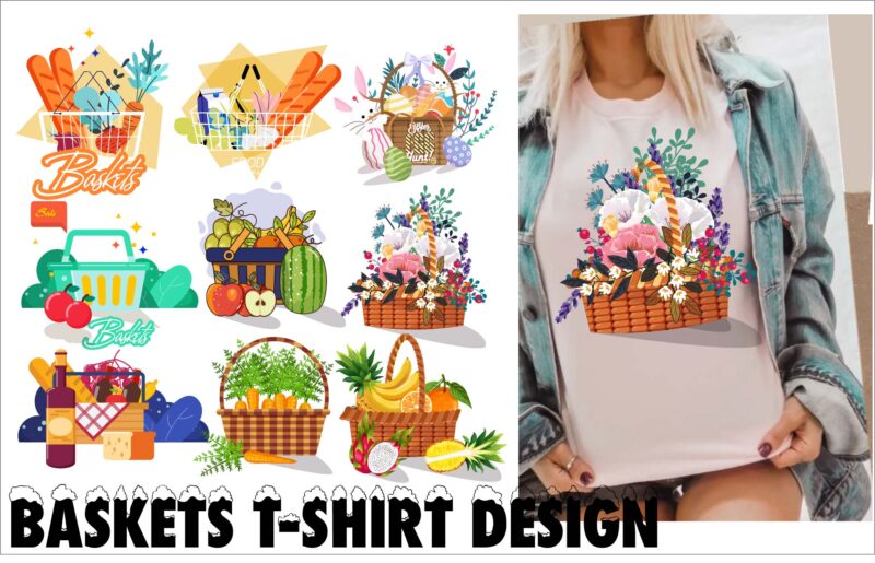 Baskets T-shirt Design Bundle ,t shirt design custom t shirts tshirt design design your own shirt custom t shirt printing shirt printing near me custom made shirts design a shirt