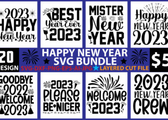 Happy new year SVG Bundle